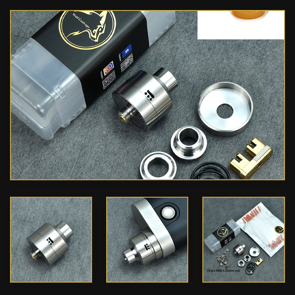 Vape Accessory - Atomizzatore Wolfcoolvape Nisshoku RDA per Vaping