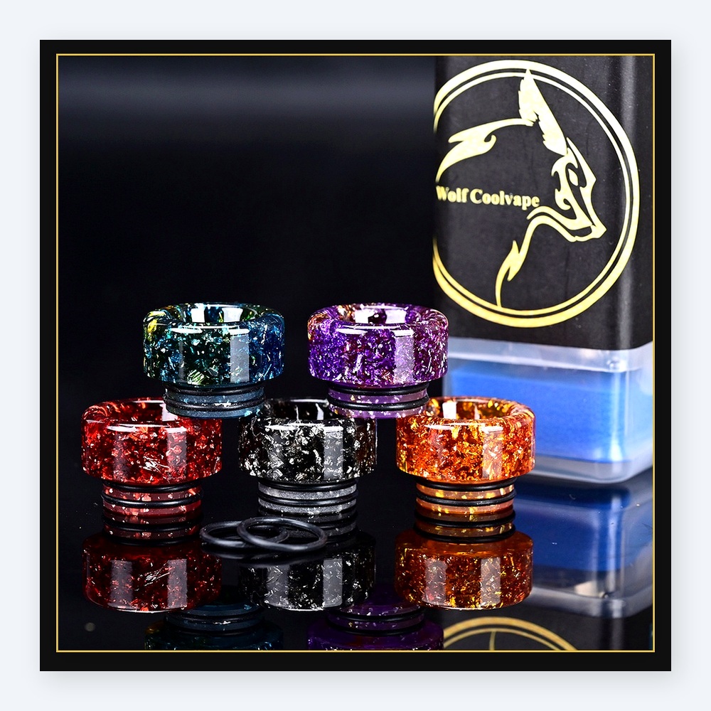 5 pezzi di bocchini Wolfcoolva - Drip Tip Resin recensione e prezzo